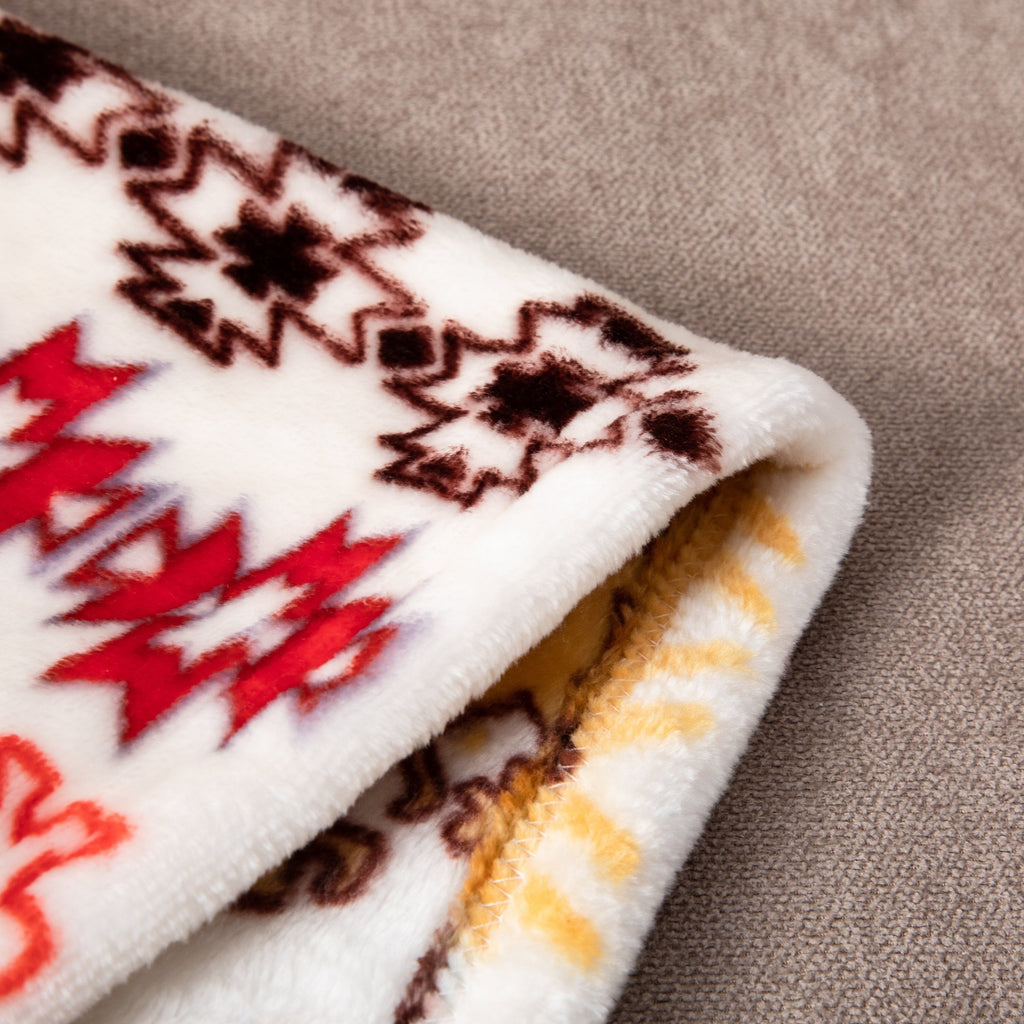 DaDa Bedding Southwestern Havana Geometric Soft Plush Fleece Flannel Throw Blanket (XY1012)